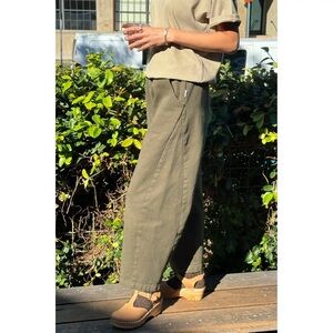 LE BON SHOPPE arc olive canvas Pants 🫒